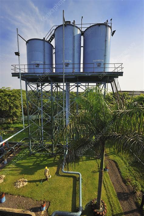 Palm oil factory, Indonesia - Stock Image - C014/7503 ...