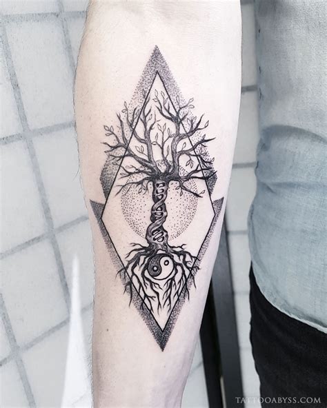 Dna Tree Tattoo Abyss Montreal