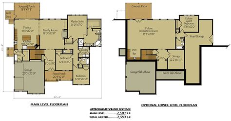 Many american houses with photos of facades and interiors. Two Story Cottage Lake House Plan with garage and optional ...
