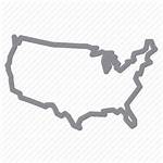 Icon Map States United America Usa North