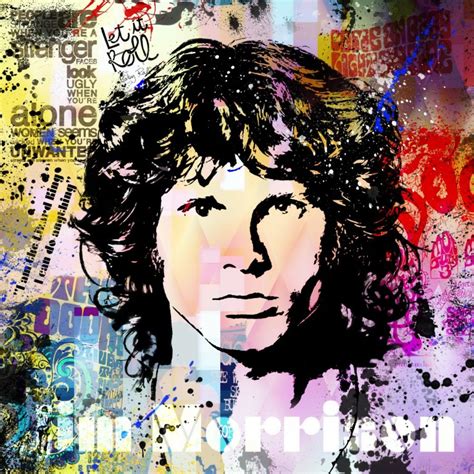 Pop Art Van Jim Morrison Een Werk Van Digital Art Kunstenaar René