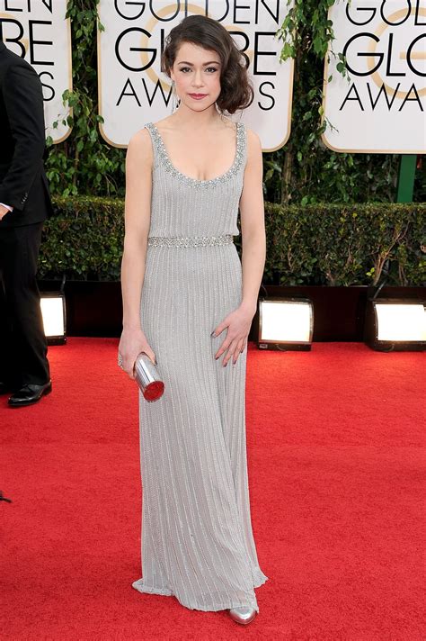 Tatiana Maslany Wears Jenny Packham At 2014 Golden Globe Awards