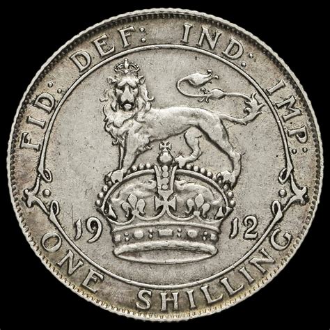 1912 George V Silver Shilling Gvf