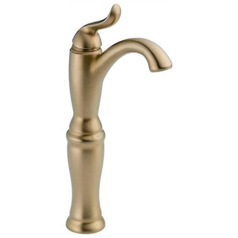 Available in brushed nickel, chrome, matte black, or oil rubbed bronze finish. Delta Linden Single Hole Single-Handle Vessel Bathroom ...