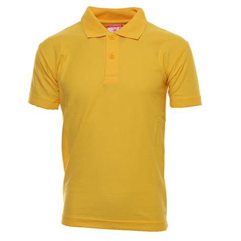 Golden Yellow Short Sleeve Polo Shirt Schoolwear House