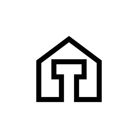 Letter T Home Building Logo Design 10521466 Vector Art At Vecteezy