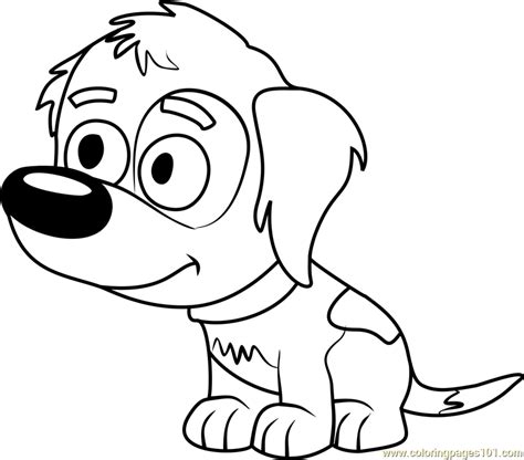 Pound Puppies Pupster Coloring Page For Kids Free Pound Puppies