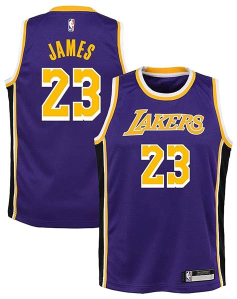 Outerstuff Lebron James Los Angeles Lakers 23 Youth Statement Purple Swingman Jersey Youth X