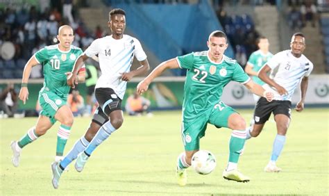 L'algérie reçoit le botswana dans le cadre de la 6ème et dernière journée de la phase de qualification pour la can 2021. Q. CAN-2021 : Botswana-Algérie (0-1), la purge qui valait 3 points