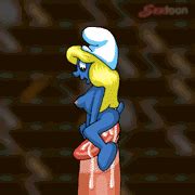 Rule Animated Female Human Interspecies Male Pixel Art Sextoon Smurf Smurfette Sprite