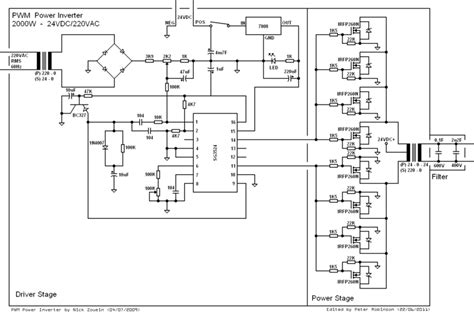 Simple Inverter Circuit Diagrams 1000w