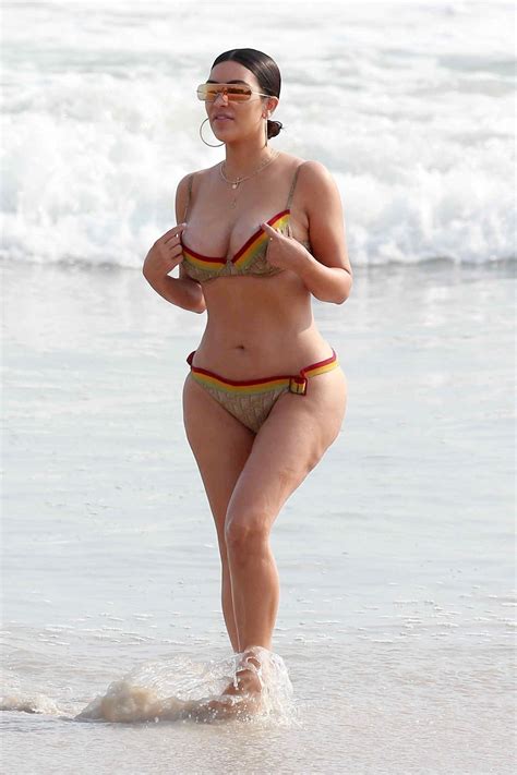 Kim Kardashian In Bikini Beach In Tulum Mexico Celebmafia