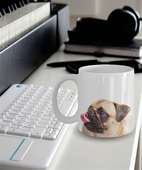 Pug Mug Funny Tongue Pug Mugs Perfect Coffee Mug Etsy