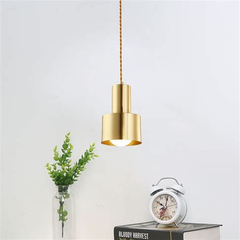 Modern Brass Pendant Light Minimalism Copper Suspension Hanging Pendant