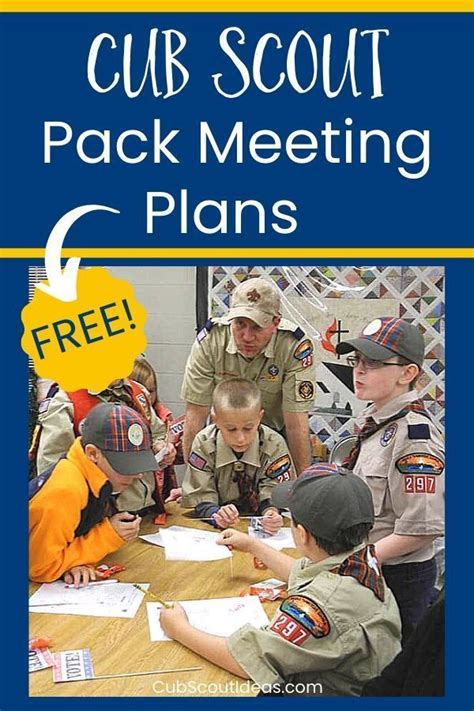 Free Cub Scout Pack Meeting Plans Save You Time Cub Scout Activities