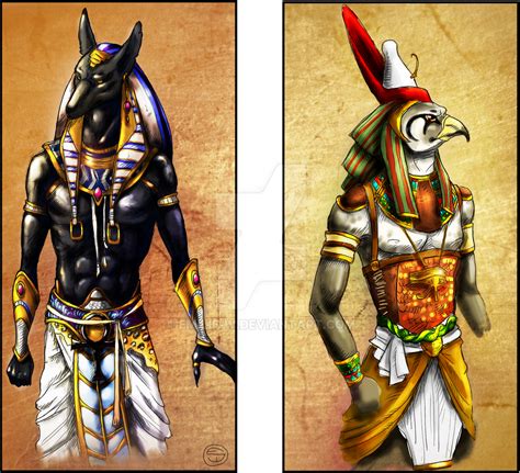 Anubis And Horus By Emilie W On Deviantart