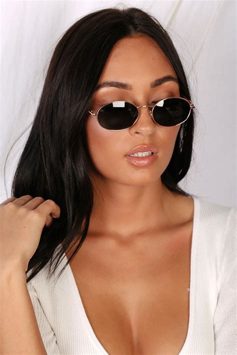Prive Revaux The Candy Black Sunglasses Rose Gold Sunglasses Lulus