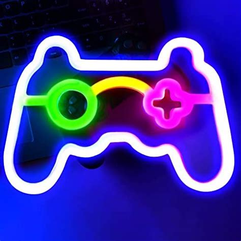 Led Game Neon Sign Gamepad Shape Neon Signs For Gamer Room Neon Light