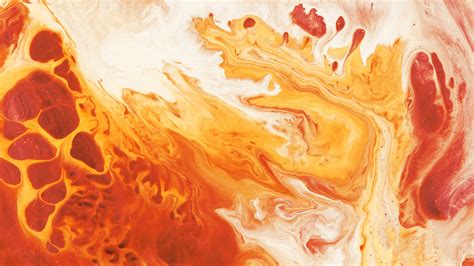 Orange And White Abstract Painting Hd Wallpaper Wallpaper Flare