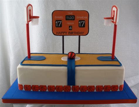 Basketball Court Cake