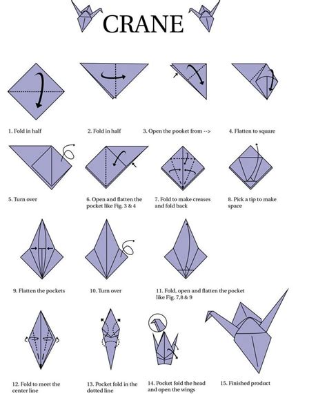 How To Make An Origami Crane Knutselen Met Papier Knutselen Papier