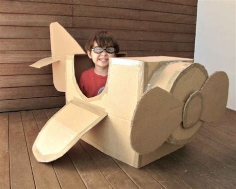 Awesome Diy Cardboard Box Plane Kidsomania