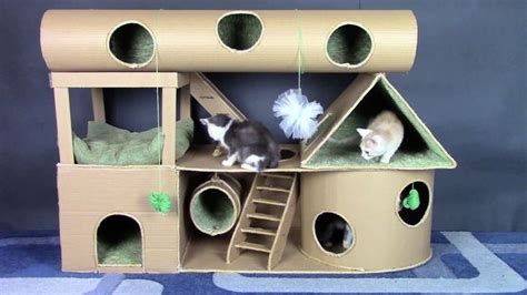 20 Diy Cardboard Cat House Ideas Cardboard Cat House Dog House Diy