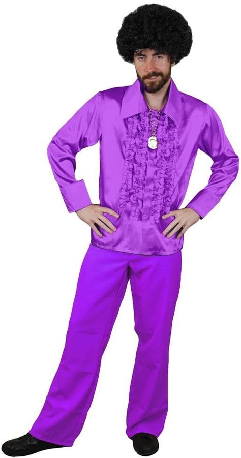 Mens 70s Disco Fancy Dress Costume Night Fever Style Costume