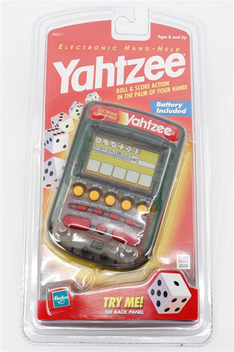 Electronic Handheld Yahtzee Vintage Game 1999 Sealed New Etsy