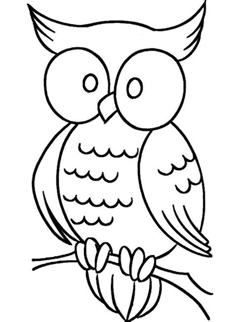 Simple Owl Coloring Pages Owl Coloring Pages Cartoon Coloring Pages