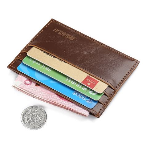 But did you check ebay? Fashion Vintage Retro Texture Mini ID Holders Business Credit Card Holder PU Leather Slim Bank ...