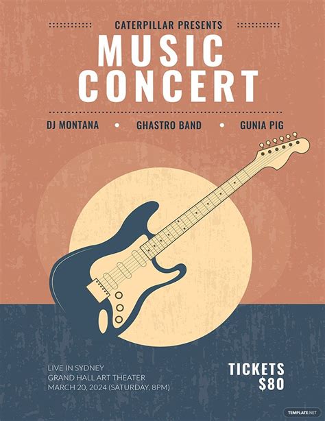 Live Music Poster Template In Psd Pages Illustrator Download