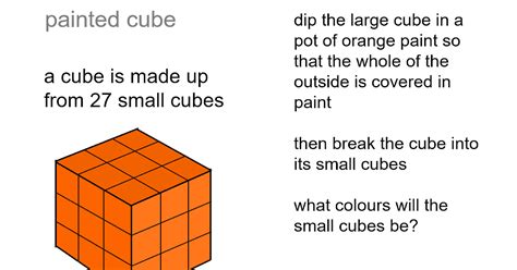 Median Don Steward Mathematics Teaching Painted Cube