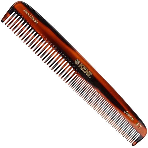 Kent 9t Tortoiseshell Fine Tooth And Wide Tooth Comb