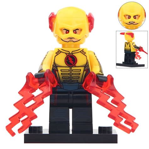 Minifigure Reverse Flash In Helmet Dc Comics Super Heroes Compatible Lego Building Blocks Toys