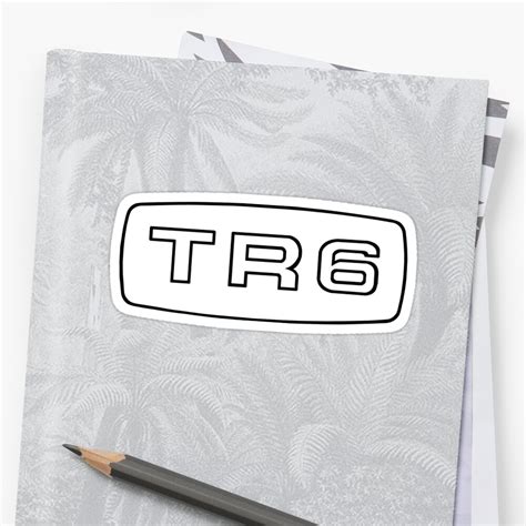 Triumph Tr6 Emblem Sticker By Donoshop Redbubble