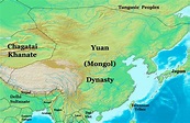 Yuan Dynasty Map, China, 1300 AD - Nations Online Project