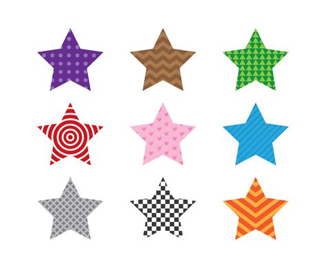 Star With Pattern Vector Art And Graphics