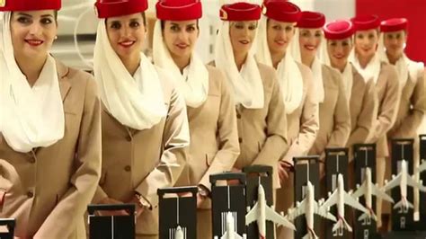 Emirates Cabin Crew At Dubai Mall Emirates Official Store And A380