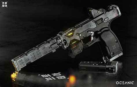 Artstation Oceanic 백합 Handgun Design Alex Senechal Hand Guns