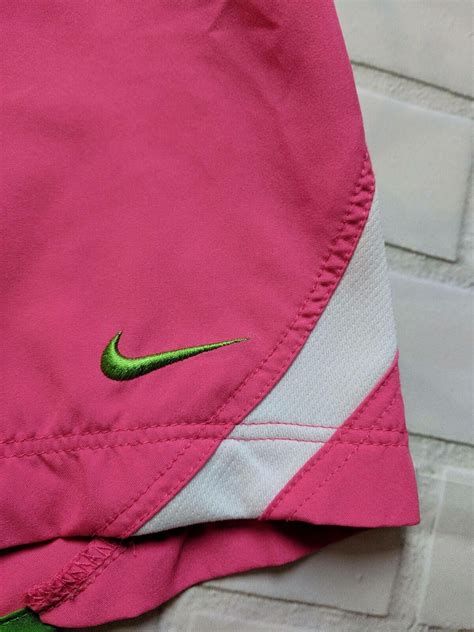 Nike Girls Shorts Size Large Pink Green White Athletic Workout Exercise