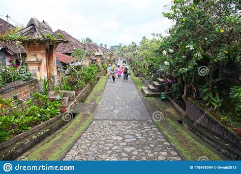 Penglipuran Traditional Village In Bali Editorial Stock Image Image Of Indonesia Cloudy