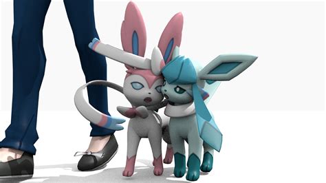 Sylveon And Glaceon Walking By Dan Player On Deviantart