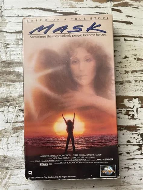 MASK VHS MOVIE Cher Sam Elliott Eric Stoltz MCA Watermark Vintage VHS Drama PicClick