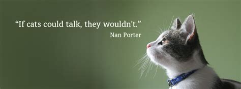 Nan Porter If Cats Could Talk They Wouldnt Facebook Cover