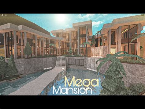 Bloxburg Mega Mansion Modern Warm House No Largeplot House Build