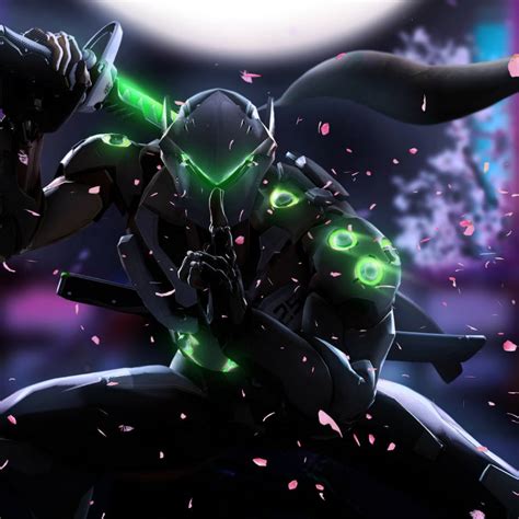 Download Ready To Fight Hand Sign Genji Iphone Wallpaper