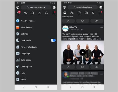 Once you see your open. How to Enable Dark Mode on Facebook App? | FreewaySocial