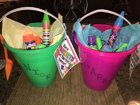 Have Buckets Of Fun This Summer End Of Year T Idea End Of Year
