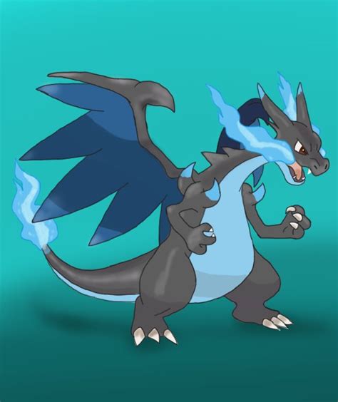 Learn How To Draw Mega Charizard X From Pokemon Pokemon Step By Step